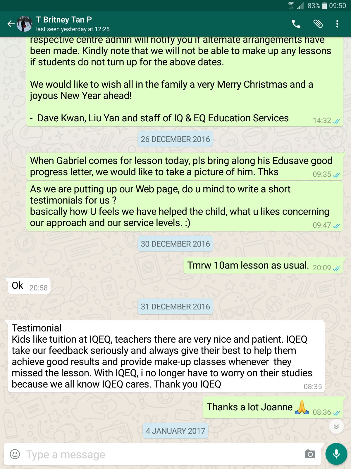 chinese tuition centre